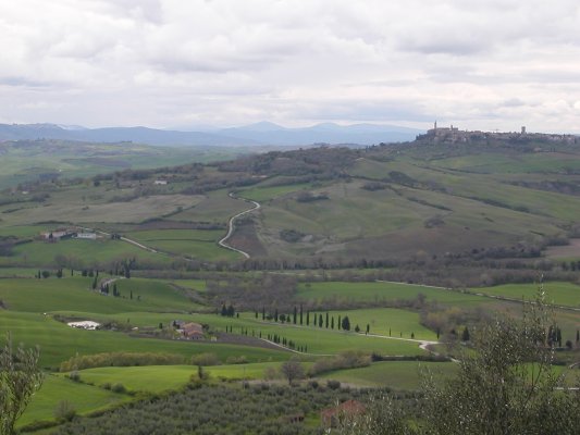 Blick auf Pienza