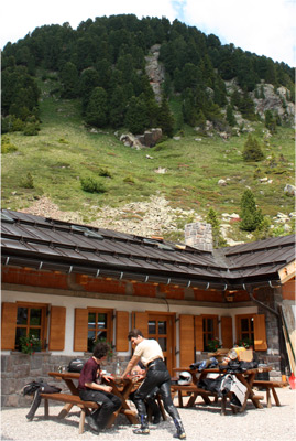 Pause an der Grillstation